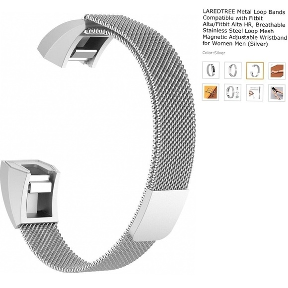 Fitbit Alta with Mesh Silver Strap - Great Condition main image 5